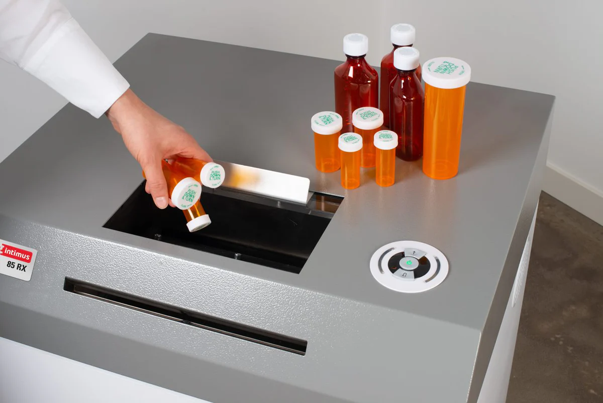 Intimus 85 RX Pill Bottle & Pharmacy Shredder