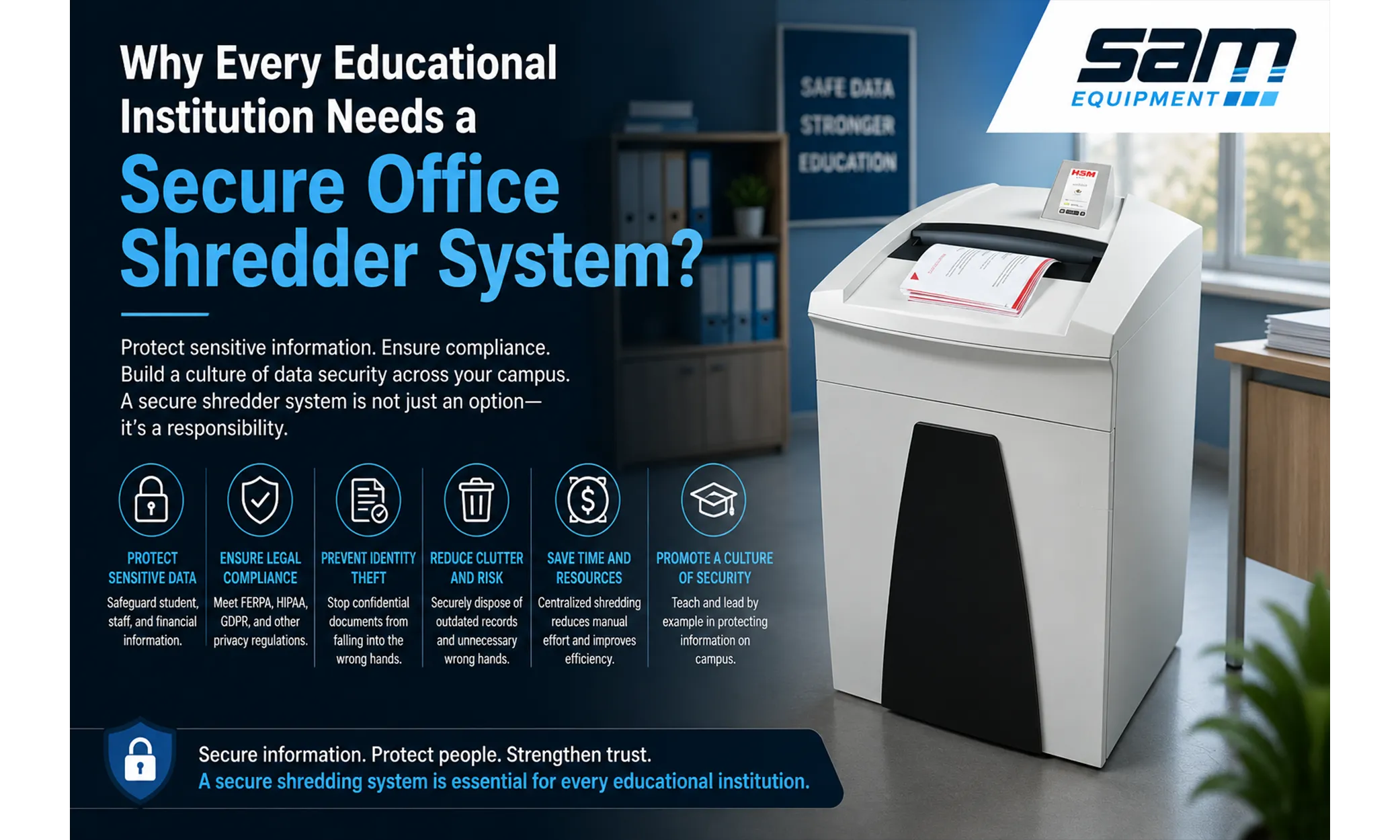 Why Every Educational Institution Needs a Secure Office Shredder System?