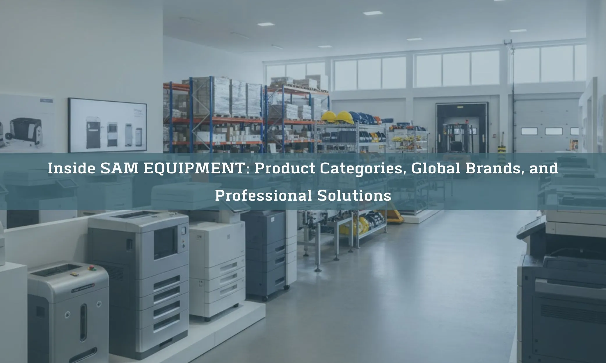 Inside SAM EQUIPMENT: Product Categories, Global Brands, and Professional Solutions