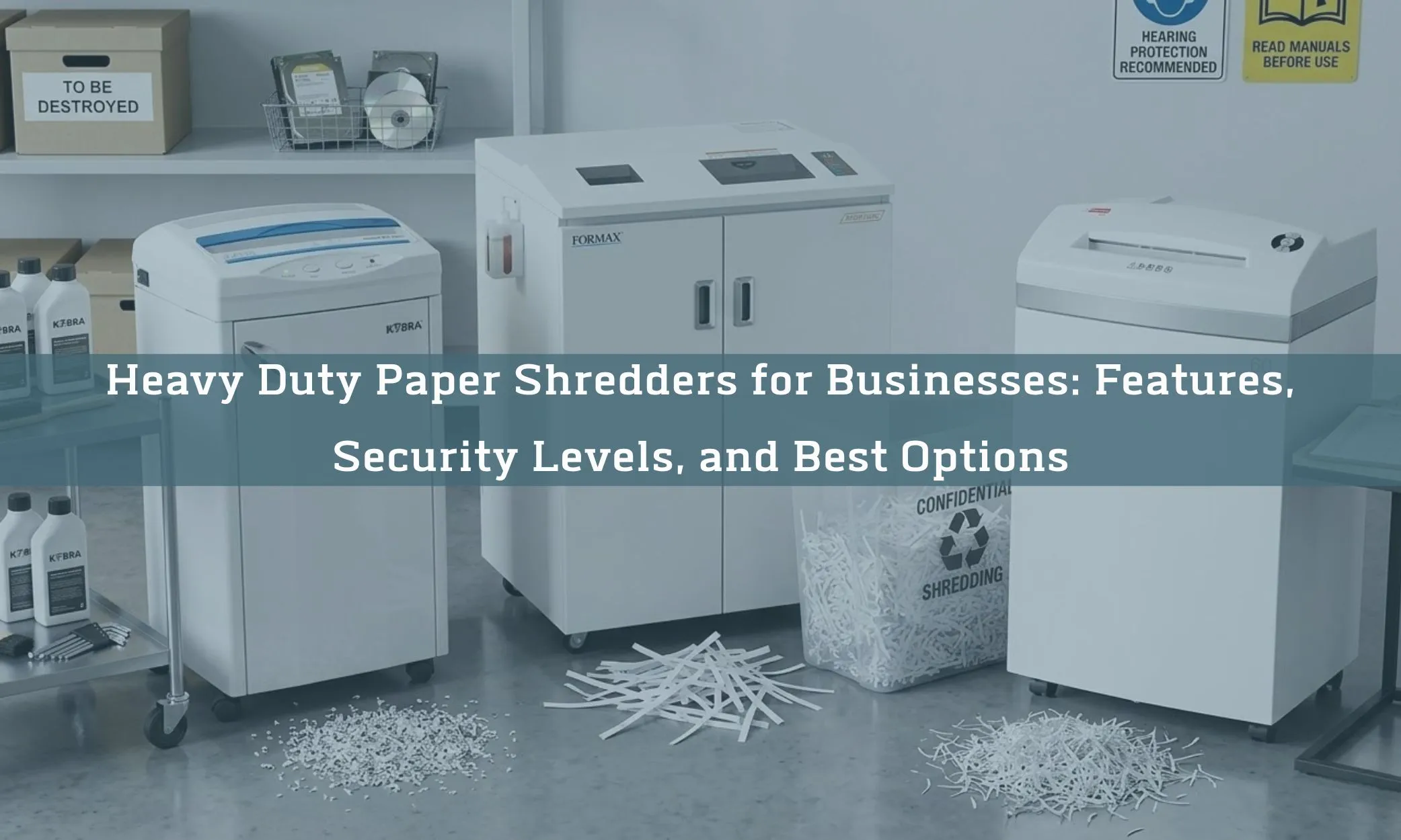 Heavy Duty Paper Shredders for Businesses: Features, Security Levels, and Best Options