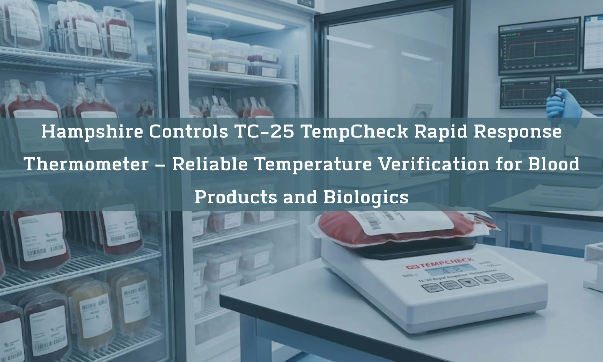 Hampshire Controls TC-25 TempCheck Rapid Response Thermometer – Reliable Temperature Verification for Blood Products and Biologics