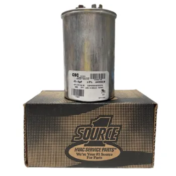York S1-024-25120-700 Dual Round Run Capacitor 440V 45/5MFD