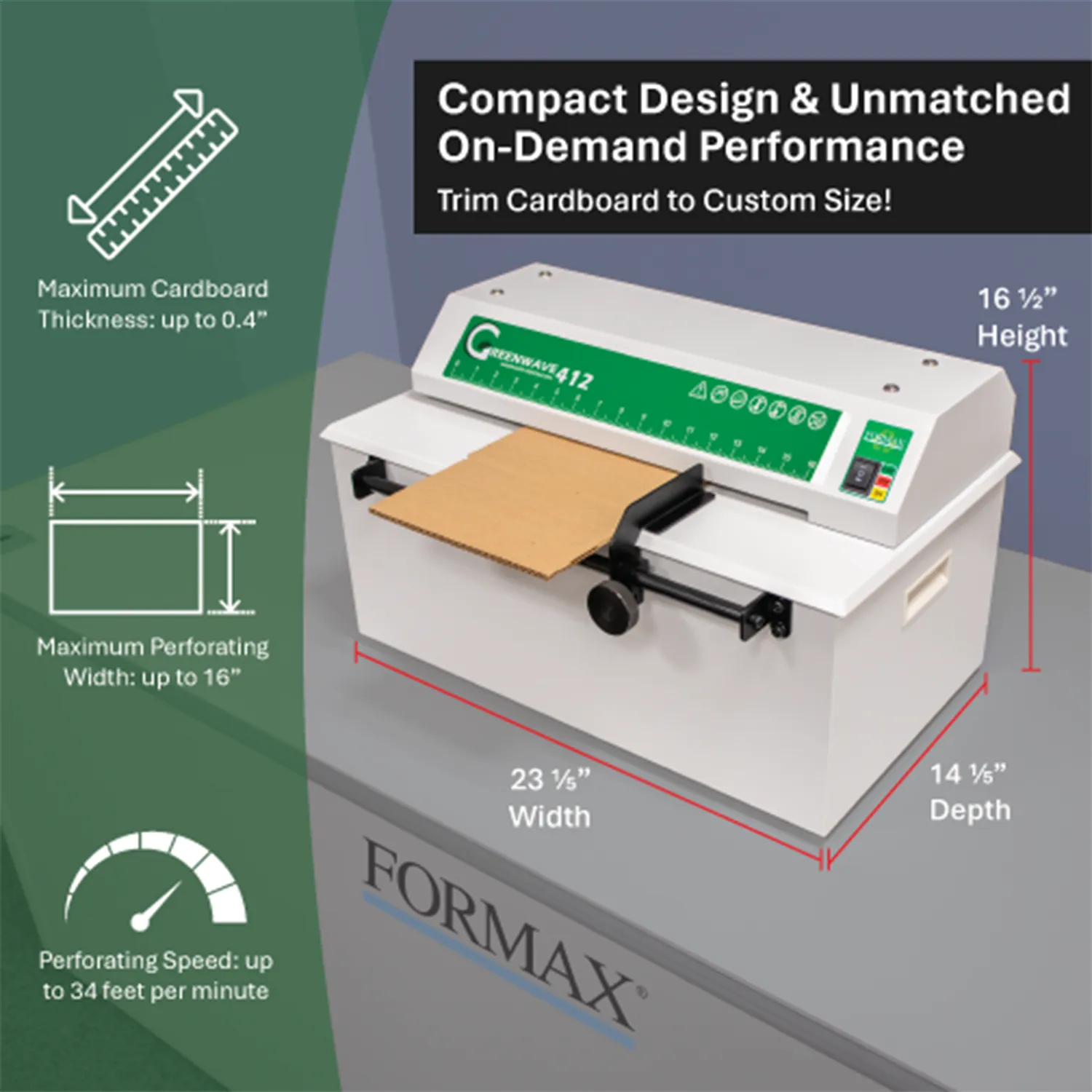 Formax Greenwave 412 Cardboard Perforator