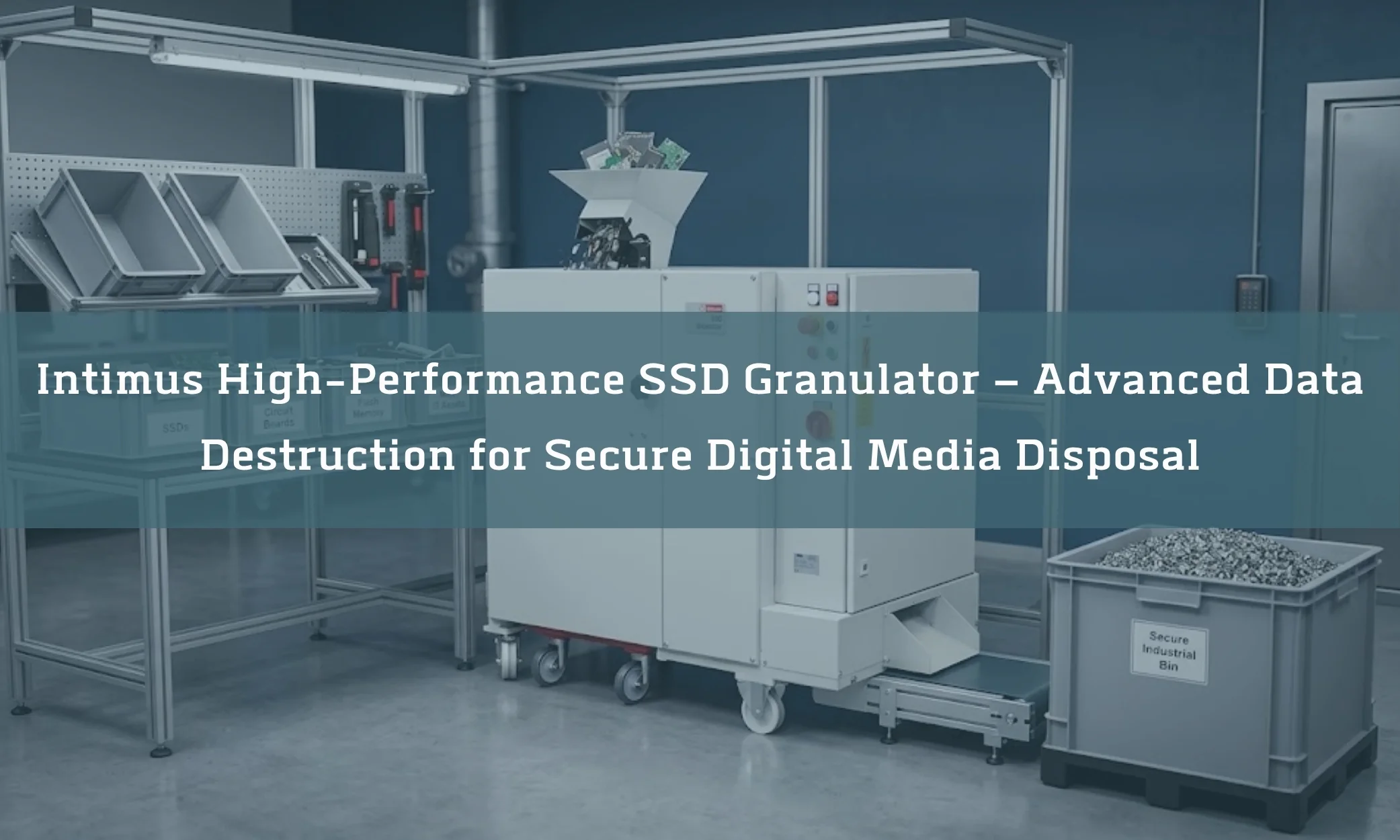 Intimus High-Performance SSD Granulator – Advanced Data Destruction for Secure Digital Media Disposal