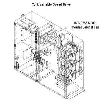 York 025-32557-000 Internal Cooling Fan 115V 330Cfm