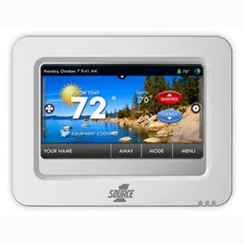 York S1-THPU32P7C Programmable Color Screen Thermostat 7-Day 3-Heat/2-Cool
